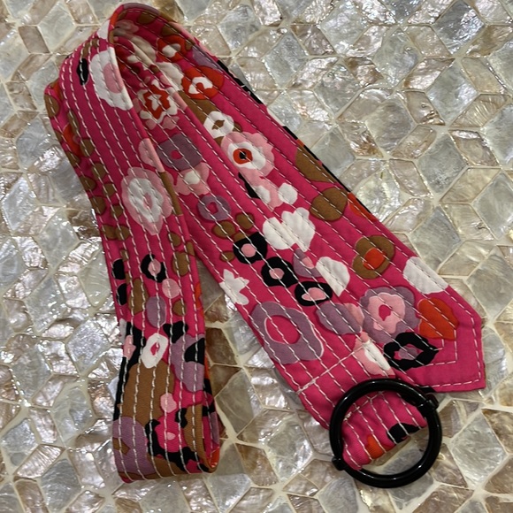 Beautiful floral silk belt size small/medium - Picture 5 of 8